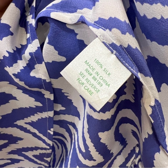 LILLY PULITZER Elsa Silk get your chev on womens size medium - Picture 6 of 6